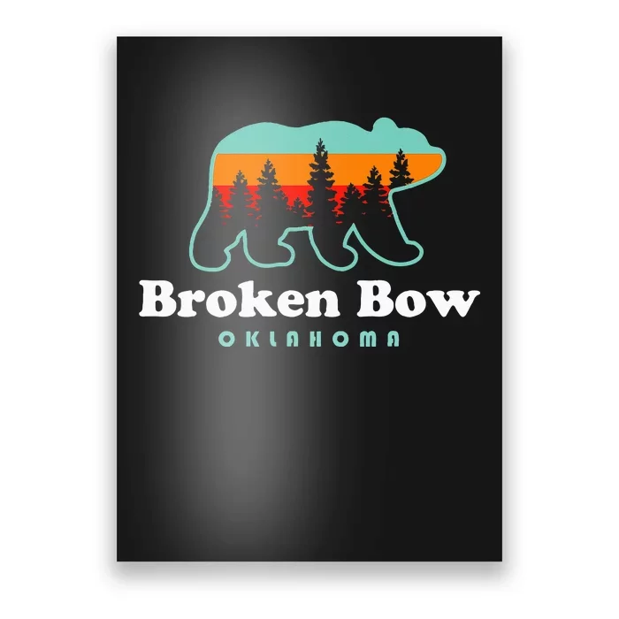 Broken Bow Oklahoma Lake Outdoors Bear Poster