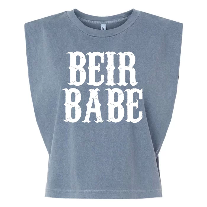 Beir Babe Oktoberfest Funny Garment-Dyed Women's Muscle Tee