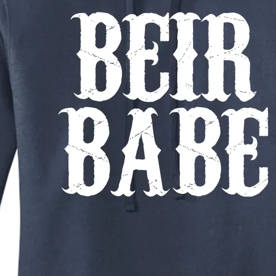 Beir Babe Oktoberfest Funny Women's Pullover Hoodie