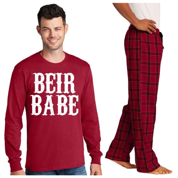 Beir Babe Oktoberfest Funny Long Sleeve Pajama Set