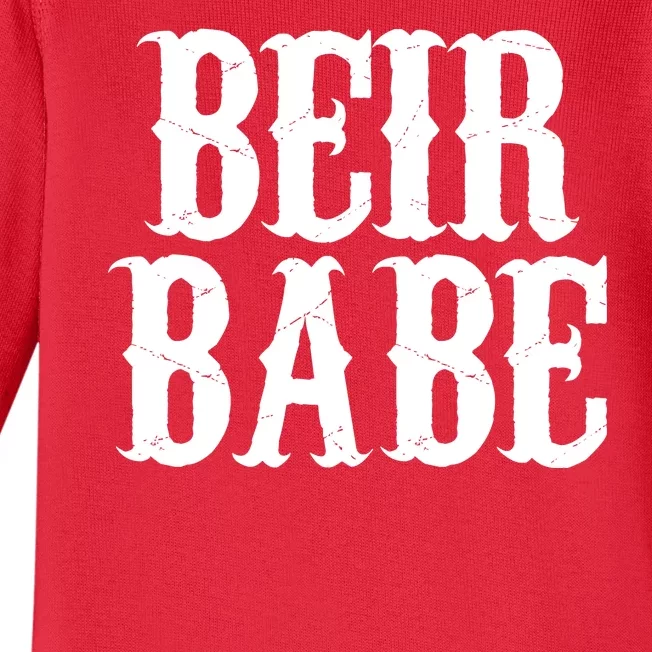 Beir Babe Oktoberfest Funny Baby Long Sleeve Bodysuit