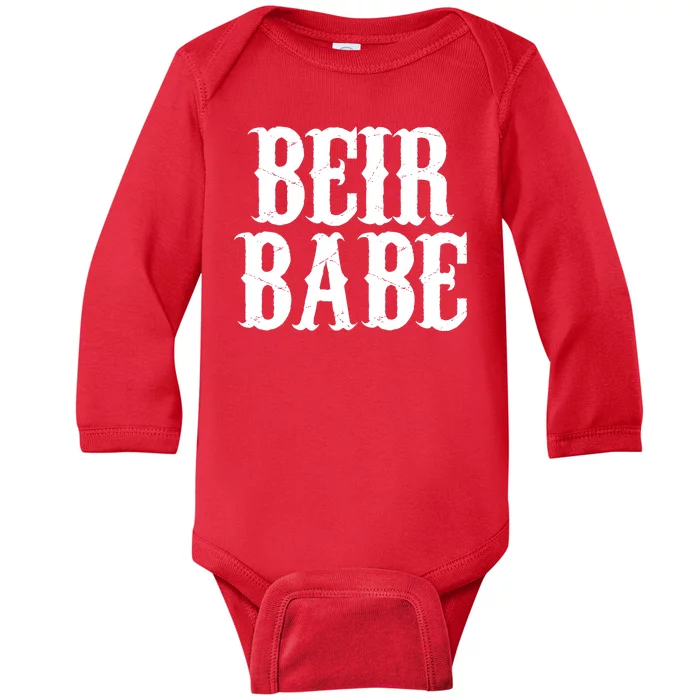 Beir Babe Oktoberfest Funny Baby Long Sleeve Bodysuit