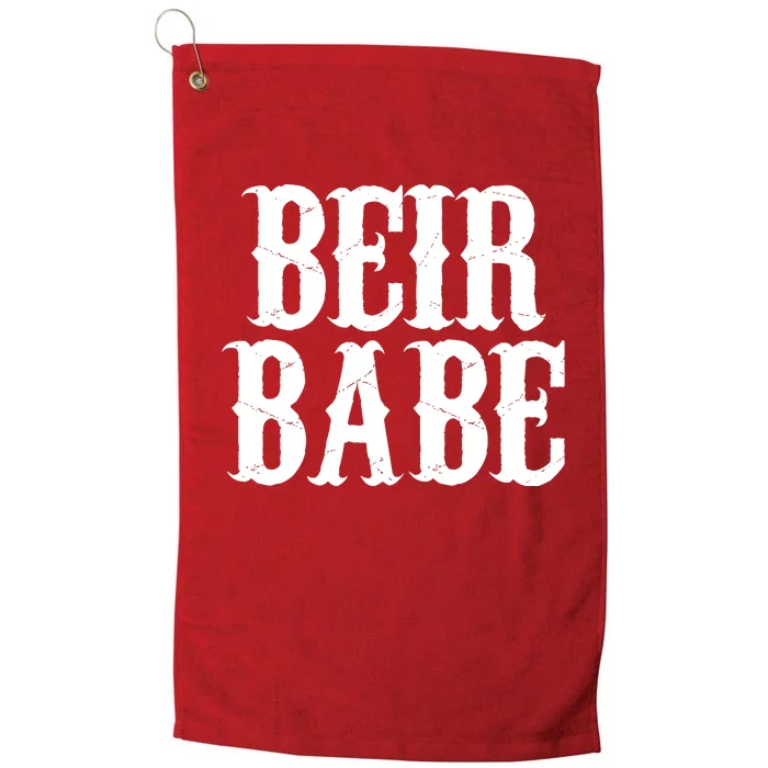 Beir Babe Oktoberfest Funny Platinum Collection Golf Towel