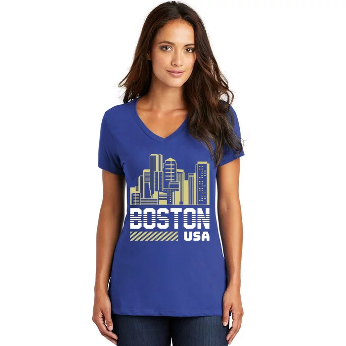 Boston Women's V-Neck T-Shirt