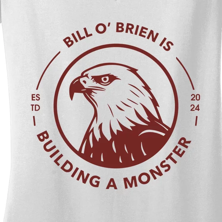 Brett Bill OBrien Is Building A Monster 2024 Women's V-Neck T-Shirt