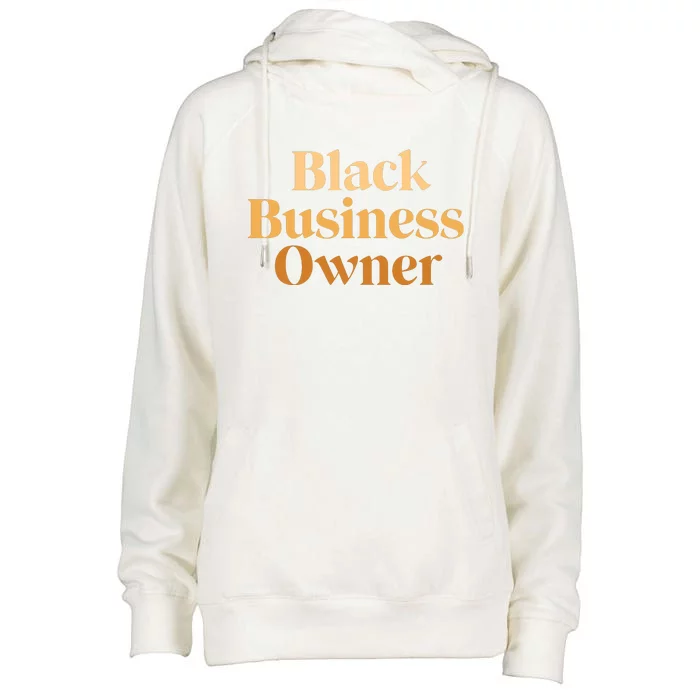 Black Business Owner For Women Entrepreneur CEO Womens Funnel Neck Pullover Hood