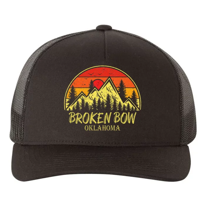 Broken Bow Oklahoma Ok Mountains Hiking Souvenir Yupoong Adult 5-Panel Trucker Hat