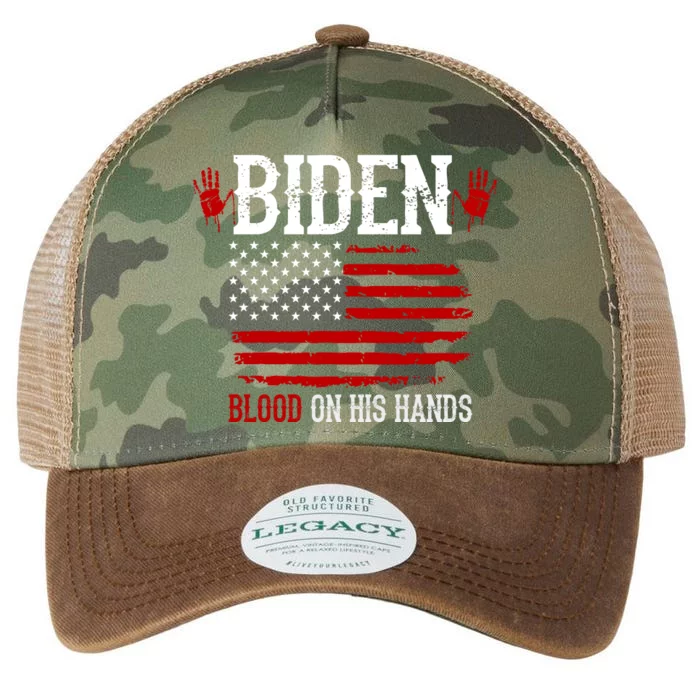 Biden Blood On His Hands Legacy Tie Dye Trucker Hat