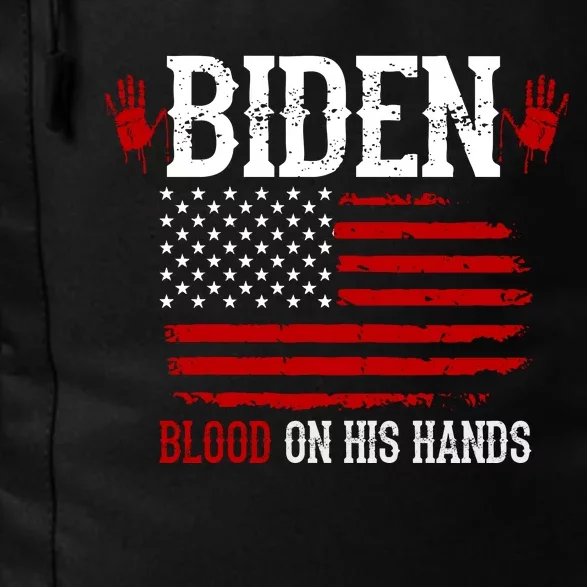 Biden Blood On His Hands Daily Commute Backpack