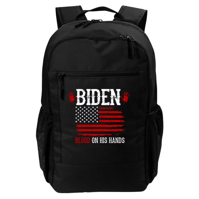 Biden Blood On His Hands Daily Commute Backpack