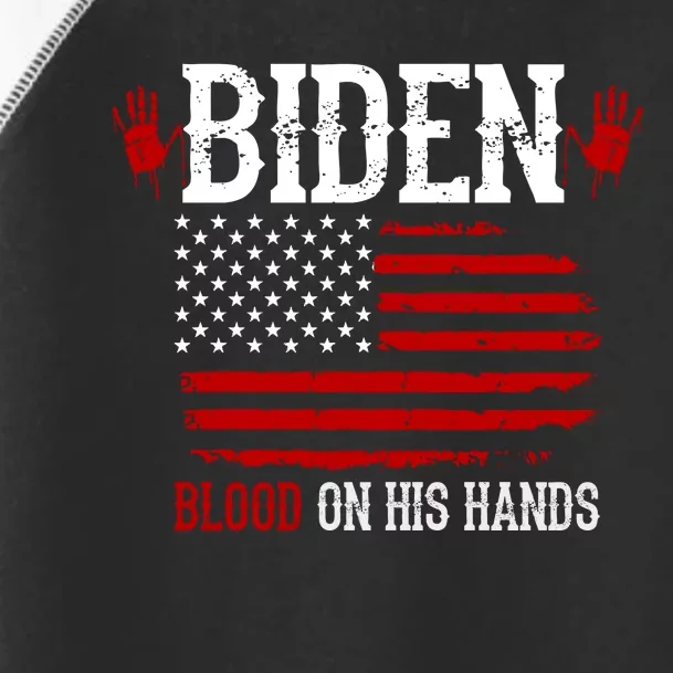 Biden Blood On His Hands Toddler Fine Jersey T-Shirt