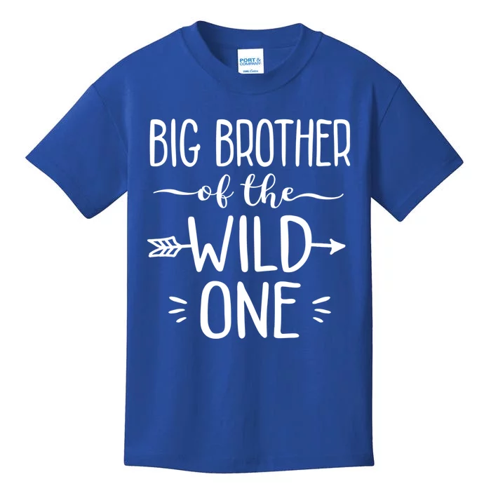 Big Brother Of The Wild One Funny 1st Birthday Safari Gift Kids T-Shirt