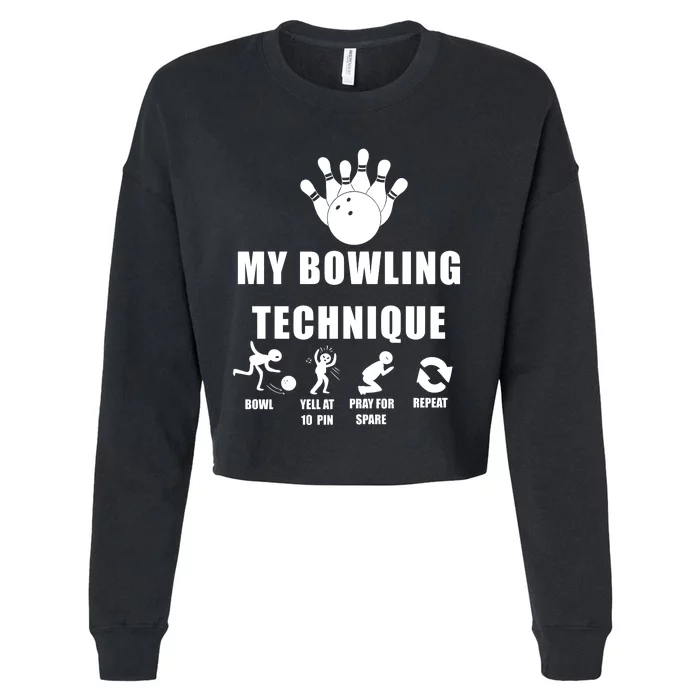 Bowling Cropped Pullover Crew