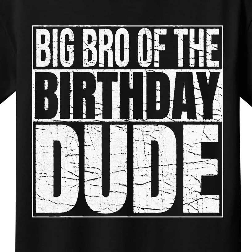 Big Bro of the Birthday Dude Brother of the Birthday Kids T-Shirt