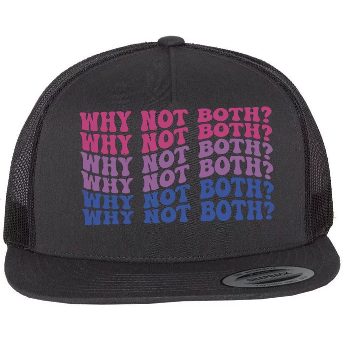 Bisexual Bi Pride Bisexual Pride Lgbtq Gift Flat Bill Trucker Hat