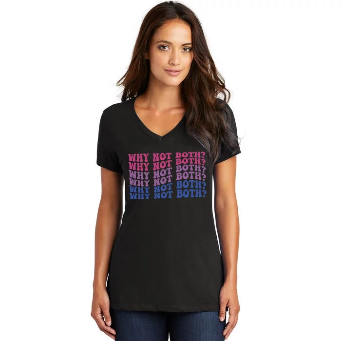 Bisexual Bi Pride Bisexual Pride Lgbtq Gift Women's V-Neck T-Shirt