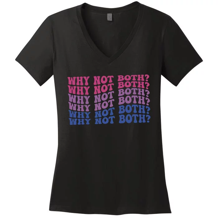 Bisexual Bi Pride Bisexual Pride Lgbtq Gift Women's V-Neck T-Shirt