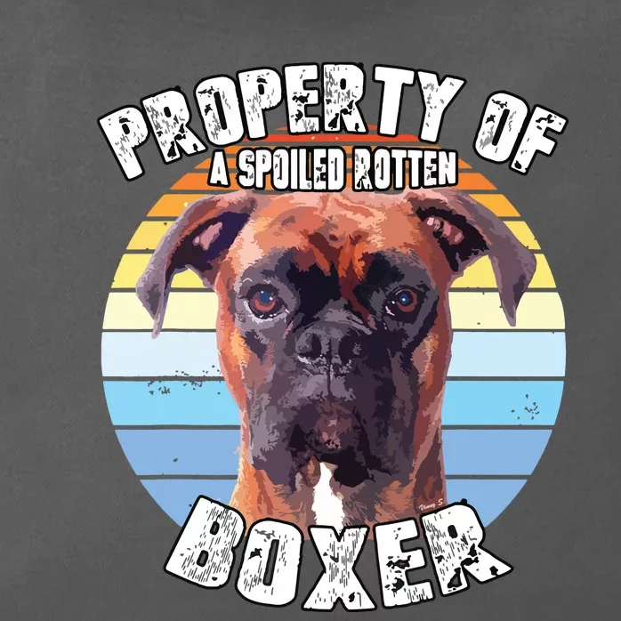 Boxer Brindle Property Of Zip Tote Bag