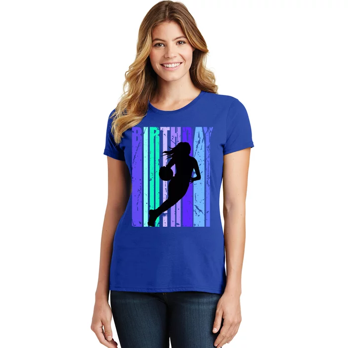 Blue Basketball Player Team Coach Coaching Training Gift Women's T-Shirt