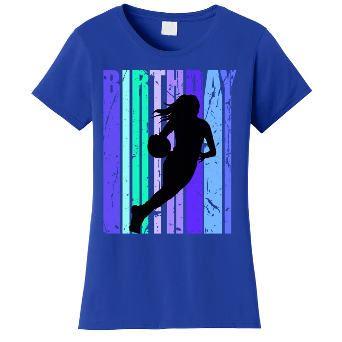 Blue Basketball Player Team Coach Coaching Training Gift Women's T-Shirt