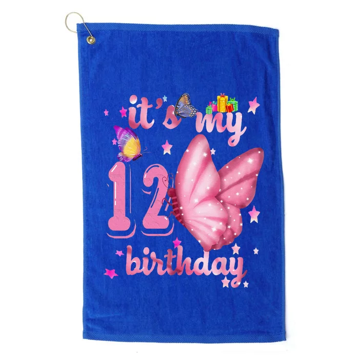 BUTTERFLY Birthday Princess 12th Birthday BUTTERFLY Platinum Collection Golf Towel