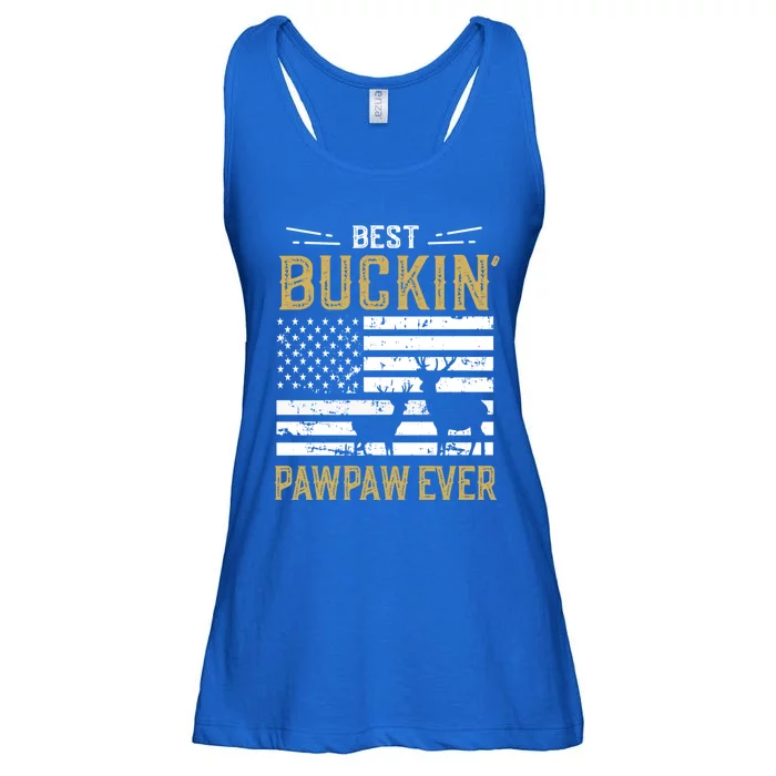 Best Buckin Pawpaw Ever Funny Gift Deer Hunter Cool Hunting Gift Ladies Essential Flowy Tank