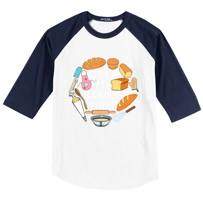 Bread Baking Pastry Funny Chef Cooking Meaningful Gift Baseball Sleeve Shirt