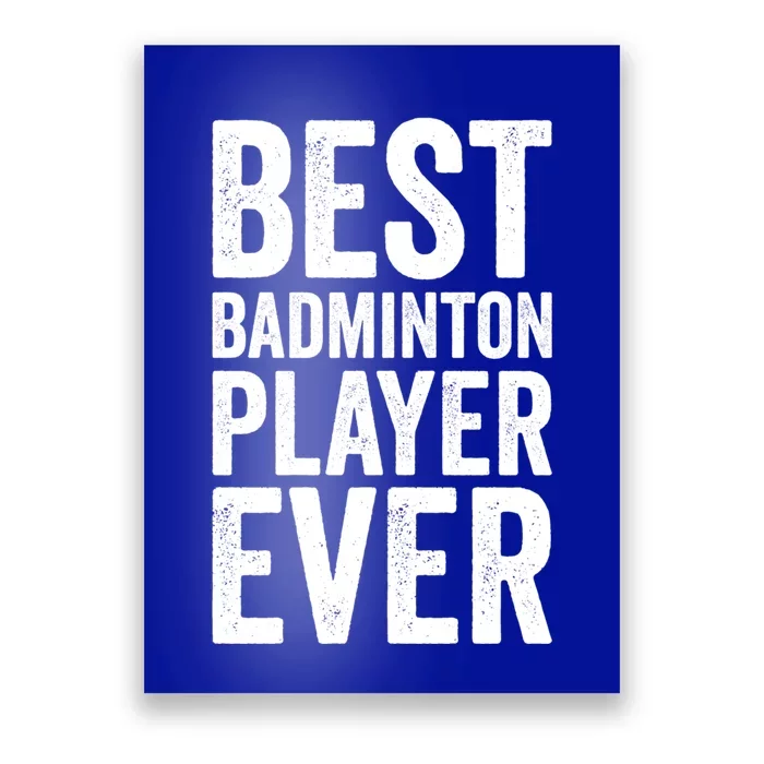 Best Badminton Player Ever Funny Badminton Gift Poster