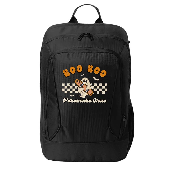 Boo Boo Paramedic Crew Retro Halloween Emt Spooky Ghost Team Gift City Backpack