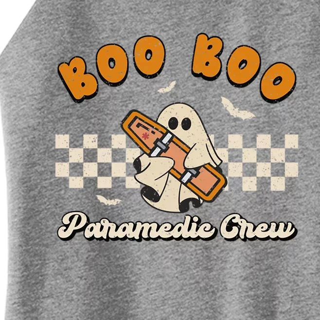 Boo Boo Paramedic Crew Retro Halloween Emt Spooky Ghost Team Gift Women’s Perfect Tri Rocker Tank