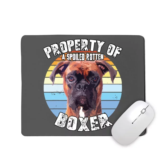 Boxer Brindle Property Of Mousepad