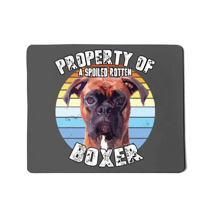 Boxer Brindle Property Of Mousepad