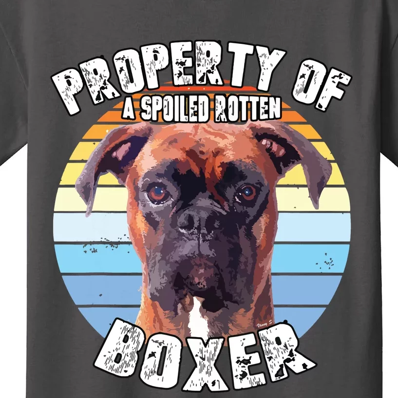 Boxer Brindle Property Of Kids T-Shirt