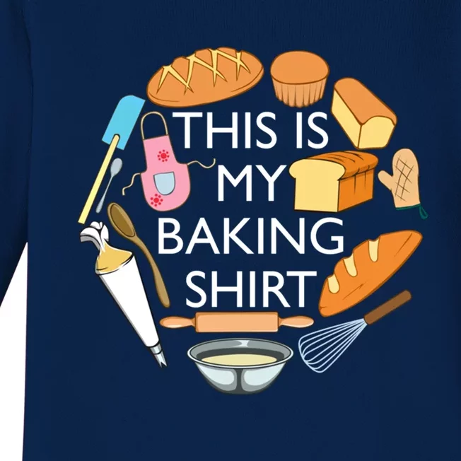 Bread Baking Pastry Funny Chef Cooking Gift Baby Long Sleeve Bodysuit