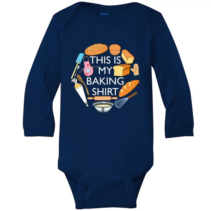 Bread Baking Pastry Funny Chef Cooking Gift Baby Long Sleeve Bodysuit