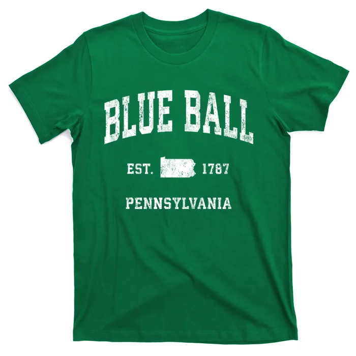 Blue Ball Pennsylvania Pa Vintage Athletic Sports T-Shirt