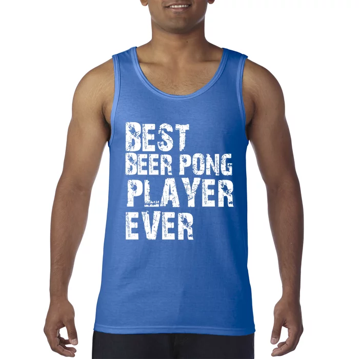 Best Beer Pong Player Ever Retro Vintage Gift Tank Top