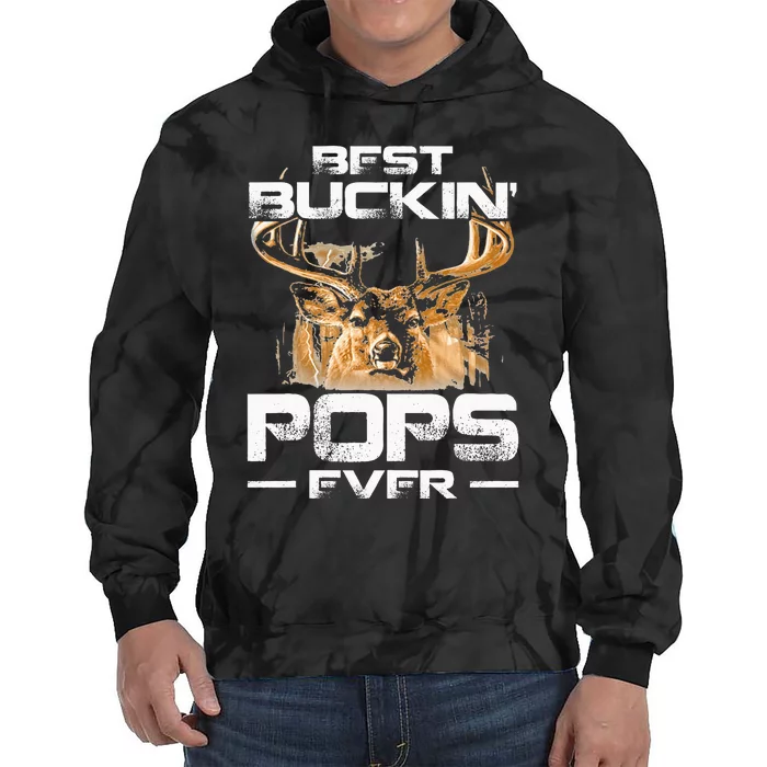 Best Buckin Pops Ever Deer Hunting Bucking Tie Dye Hoodie