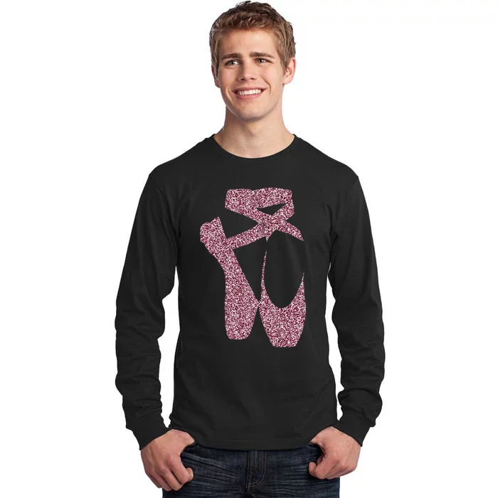 Ballet Ballerina Pointe Shoes Point Tall Long Sleeve T-Shirt