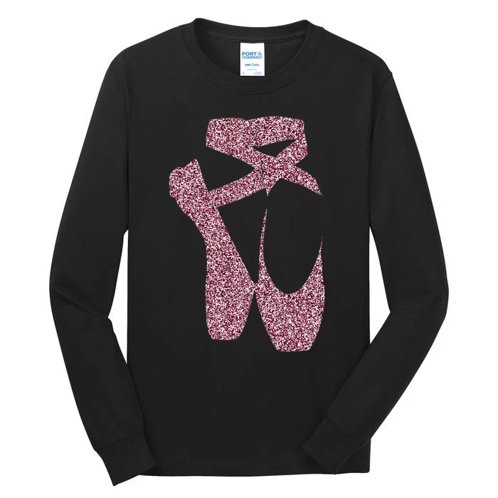 Ballet Ballerina Pointe Shoes Point Tall Long Sleeve T-Shirt