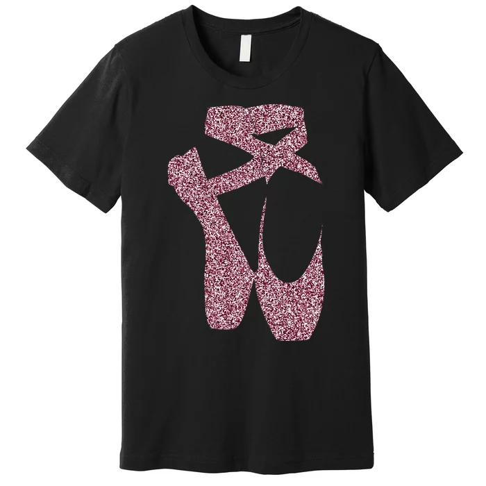 Ballet Ballerina Pointe Shoes Point Premium T-Shirt