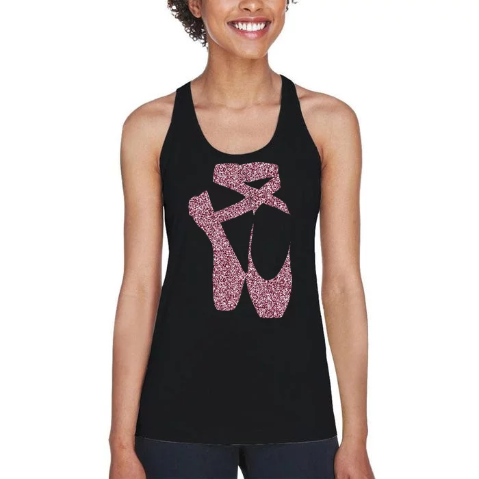 Ballet Ballerina Pointe Shoes Point Women's Racerback Tank