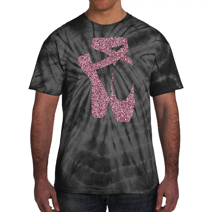 Ballet Ballerina Pointe Shoes Point Tie-Dye T-Shirt