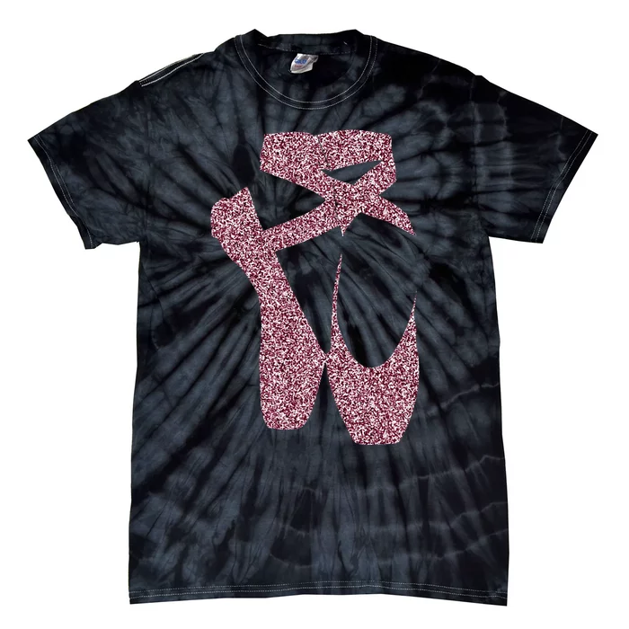 Ballet Ballerina Pointe Shoes Point Tie-Dye T-Shirt