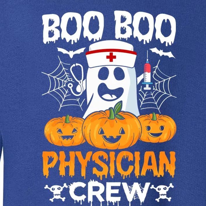 Boo Boo Physician Crew Halloween Doctor Healthcare Medical Funny Gift Toddler Sweatshirt