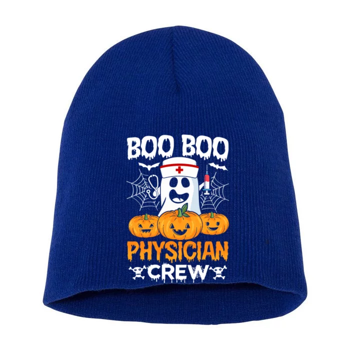 Boo Boo Physician Crew Halloween Doctor Healthcare Medical Funny Gift Short Acrylic Beanie