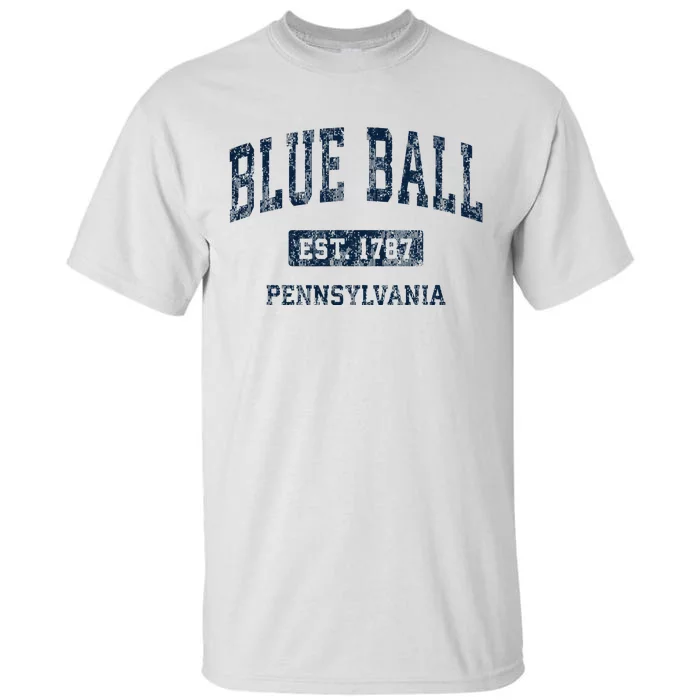 Blue Ball Pennsylvania PA Vintage Athletic Sports Design Tall T-Shirt