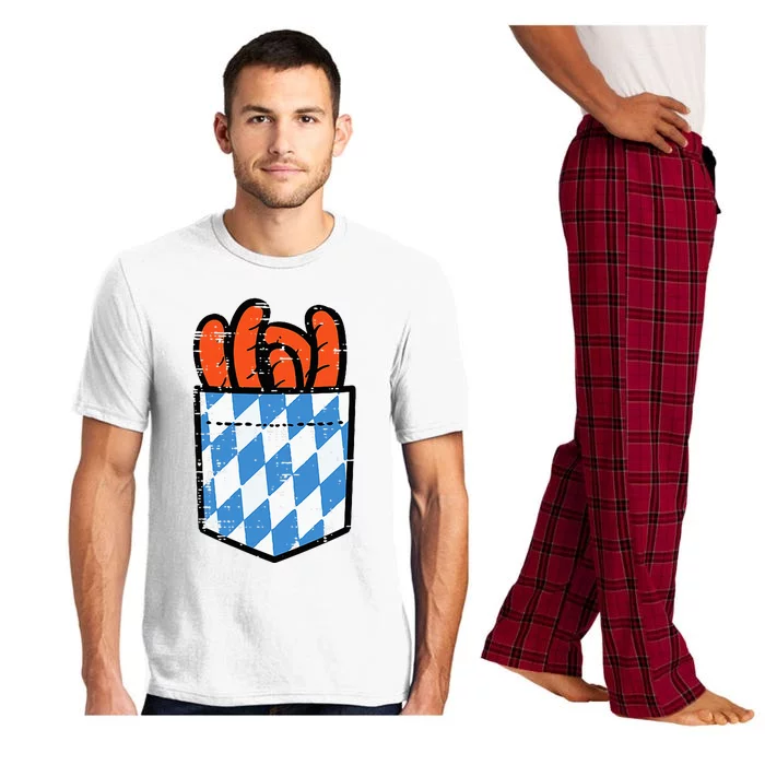 Bavarian Bratwurst Pocket Oktoberfest Costume Pajama Set