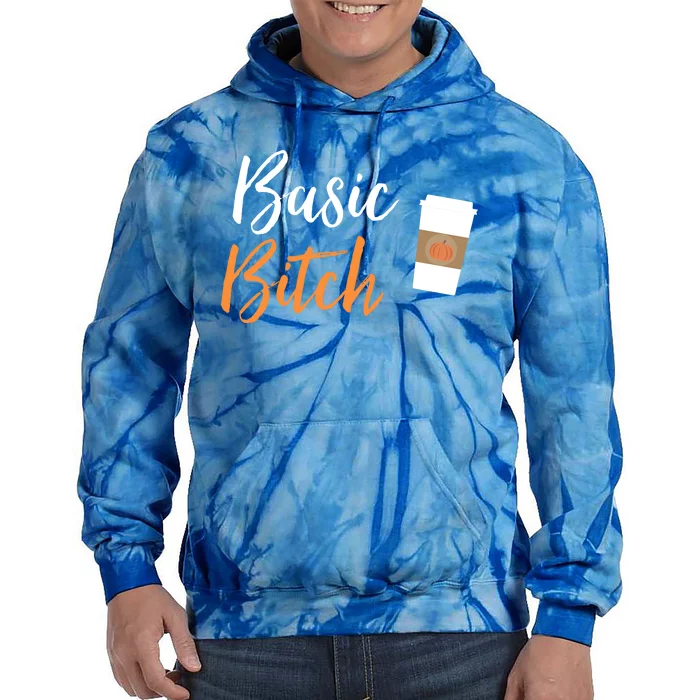 Basic Bitch Pumpkin Spice Latte Gift Tie Dye Hoodie