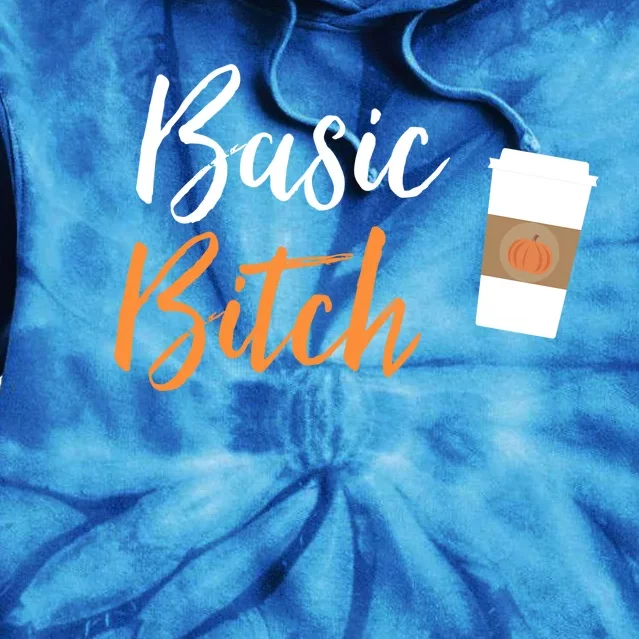 Basic Bitch Pumpkin Spice Latte Gift Tie Dye Hoodie